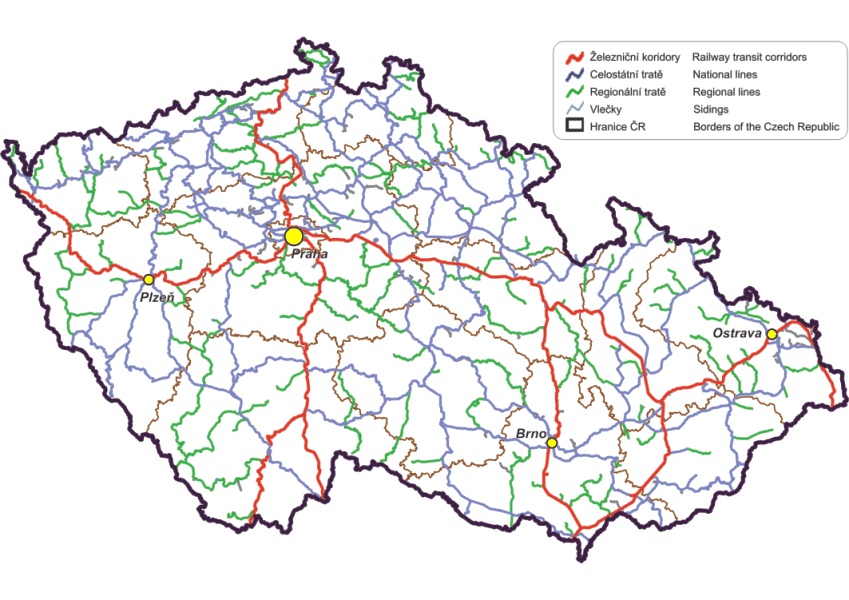 Figure 2: Railway network structure (https://www.sydos.cz/cs/rocenka-2005/rocenka/htm_cz/cz05_902000.html)